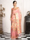 Women's Woven Design Banarasi Style Art Silk Saree With Blouse Piece 3